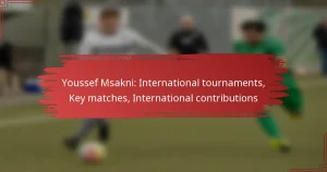 Youssef Msakni: International tournaments, Key matches, International contributions